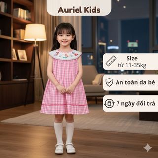 Váy Cho Bé Gái, Váy Sát Nách Cho Bé Gái Phong Cách Tiểu Thư  Họa Tiết Nàng Tiên Cá Chất Liệu Cotton