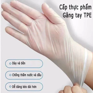 80 chiếc găng tay trong suốt - dạng rút, thích hợp cho nấu ăn, vệ sinh và bảo vệ sức khỏe