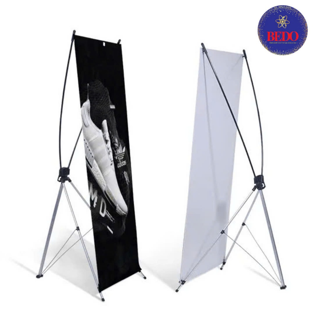 [Combo 4C] Standee Chân Chữ X BEDO Khung Cường Lực Treo Banner Quảng Cáo Dễ Lắp Đặt Gấp Gọn