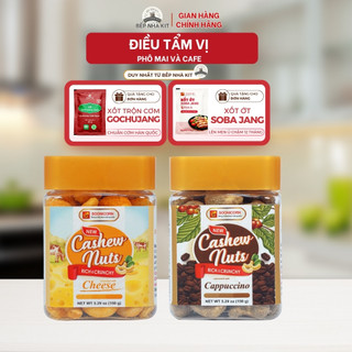 Combo 2 Hũ Điều Tẩm Vị Phô Mai, Điều Tẩm Vị Cafe Tomato T&P - Hũ 150g