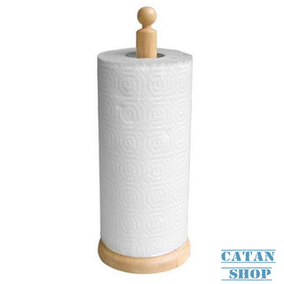 Cây để giấy cuộn đứng bằng gỗ sản phẩm tiện dụng cho nhà bếp, Giấy Cuộn 20cm-25cm Tiện Lợi GD584-CocGo30