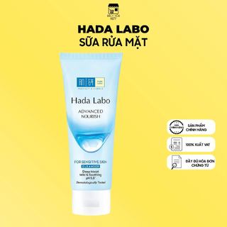 Gel Rửa Mặt Dưỡng Ẩm Hada Labo Cho Da Nhạy Cảm Advanced Nourish For Sensitive Skin Cleanser (80g)