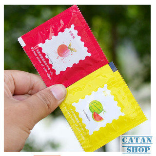 Khăn ướt mini gói vuông giả BCS độc lạ, khăn giấy ướt bỏ túi đa dạng mẫu siêu cute GD571-KhanBCS