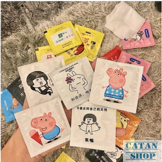 Khăn ướt mini gói vuông giả BCS độc lạ, khăn giấy ướt bỏ túi đa dạng mẫu siêu cute GD571-KhanBCS
