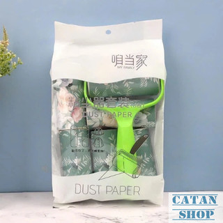 Bộ Cây Lăn Bụi 10cm Kèm 6 Lõi Lăn Thay Thế, Lăn Lông Chó Mèo, Bụi Quần Áo, Ga Giường,Bộ Lăn Kèm 6 Lõi-Gd899-Bolan-6loi