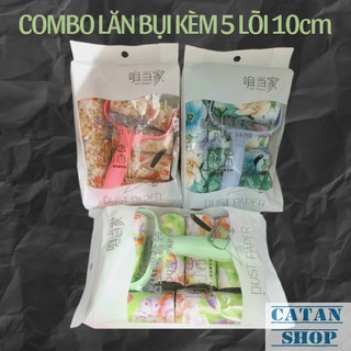 Bộ Cây Lăn Bụi 10cm Kèm 6 Lõi Lăn Thay Thế, Lăn Lông Chó Mèo, Bụi Quần Áo, Ga Giường,Bộ Lăn Kèm 6 Lõi-Gd899-Bolan-6loi