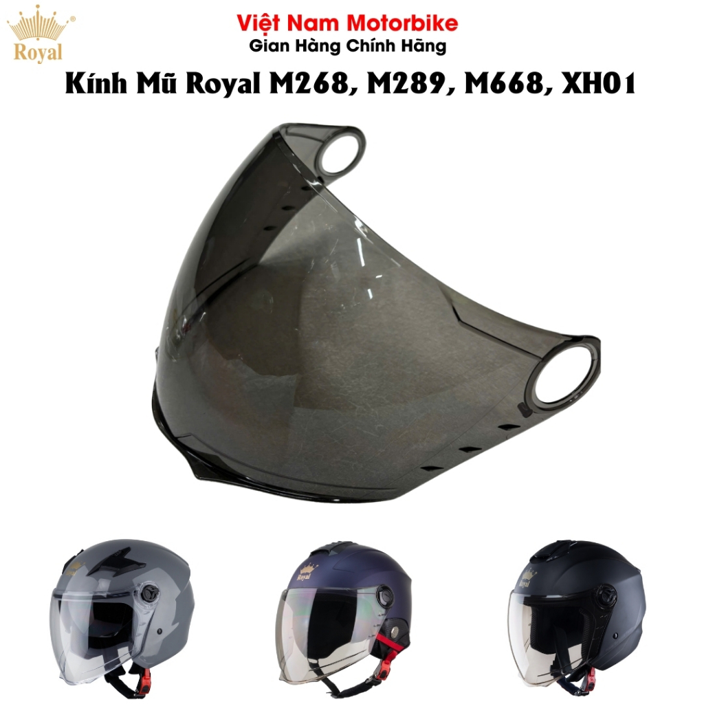 Kính Mũ Bảo Hiểm 3/4 Royal M268 M289 M668 XH01 Thay Thế Chắn Gió Chống ...