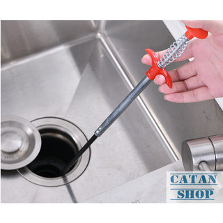 Dây thông cống, dây lấy rác ngăn nghẹt cống, dụng cụ thông cống móc rác lò xò đa năng GD385-DTCong