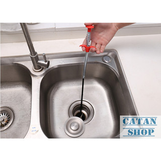 Dây thông cống, dây lấy rác ngăn nghẹt cống, dụng cụ thông cống móc rác lò xò đa năng GD385-DTCong