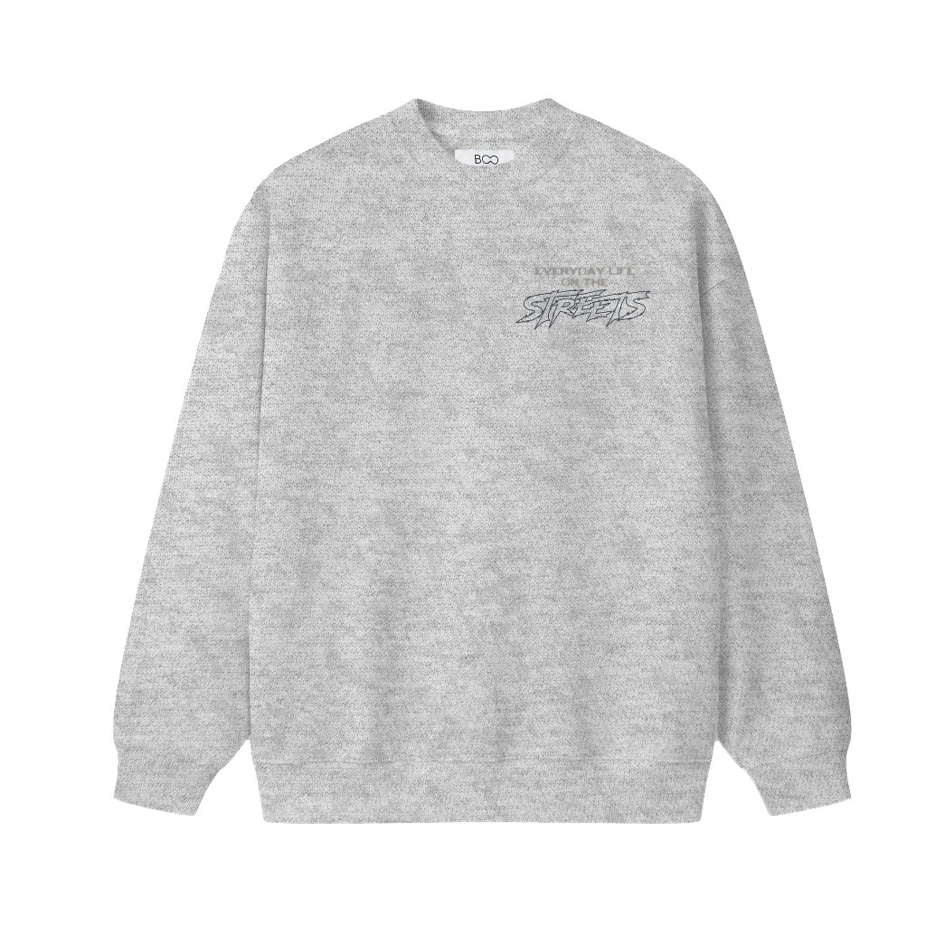 Áo Nỉ BOO Không Mũ Unisex Chất Liệu Nỉ Cao Cấp, Dày Dặn, Ấm Áp In Họa Tiết Sáng Tạo