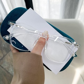 Mắt kính cận thị kính cận có độ sẵn - 0 ~ - 4.25 gọng trong suốt chống ánh sáng xanh phong cách Hàn Quốc kính 1702