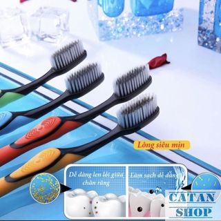 Bàn Chải Đánh Răng Bossi Hàn Quốc Than Tre Bảo Vệ Răng Chắc Khỏe, Bàn Chải Than Tre Lông Mềm