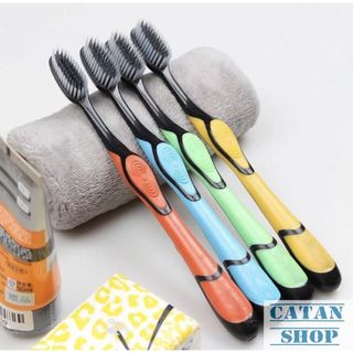 Bàn Chải Đánh Răng Bossi Hàn Quốc Than Tre Bảo Vệ Răng Chắc Khỏe, Bàn Chải Than Tre Lông Mềm