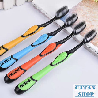Bàn Chải Đánh Răng Bossi Hàn Quốc Than Tre Bảo Vệ Răng Chắc Khỏe, Bàn Chải Than Tre Lông Mềm