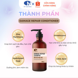 Dầu Gội Dr Cosmess Damage Repair Shampoo Phục Hồi Tóc Hư Tổn, Dưỡng Mềm Mượt, Giảm Gãy Rụng 300ml