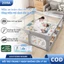 Hàng rào chống gỉ cho bể bóng trẻ em, khung thép không gỉ chắc chắn, lắp ráp nhanh chóng và dễ dàng