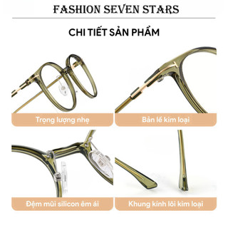 Mắt kính cận thị kính cận có độ sẵn - 0 ~ - 4.25 gọng trong suốt chống ánh sáng xanh phong cách Hàn Quốc kính 1703