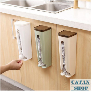 Hộp Nhựa Đựng Túi Nilon Dán Tường Tiện Lợi, Hộp Nhựa Đựng Túi Nylon Rút Tiện Lợi Đa Năng