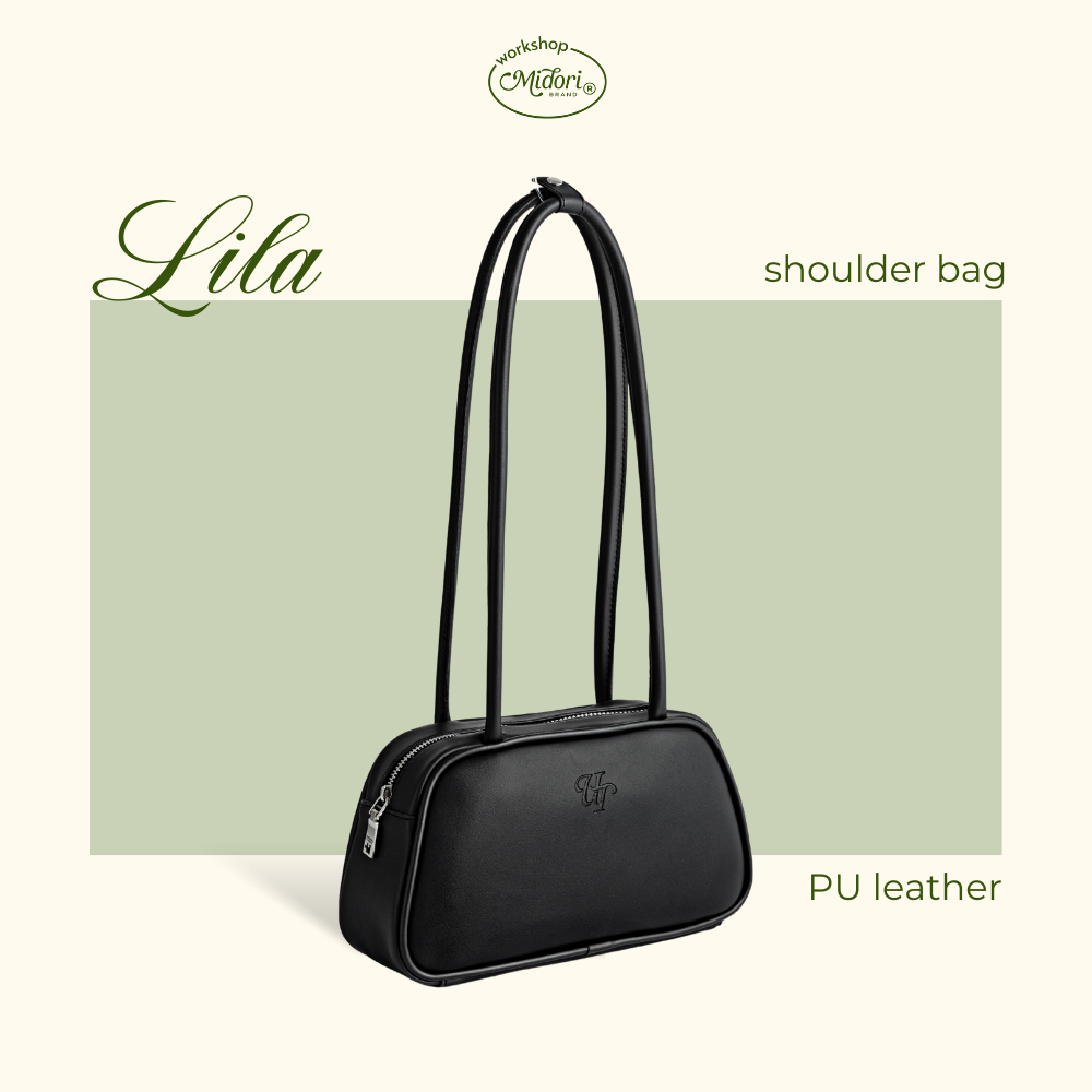 Túi xách nữ shoudler bag LILA da PU quai đeo vai basic sang chảnh đi làm đi chơi | MI MIDORI