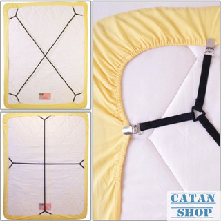 Set 2 dây Kẹp drap Inox Cố Định Ga Giường, Drap Giường, Tấm Trải Giường Chống Xê Dịch Chịu Lực Tốt GD654-DrapCheo