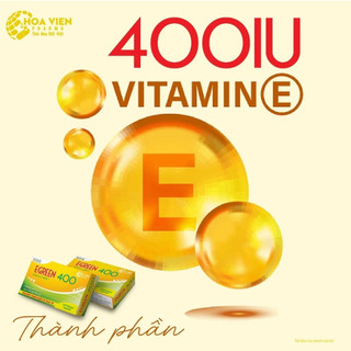 Viên Uống Bổ Sung Vitamin E Egreen 400 - Hỗ Trợ Chống Lão Hóa Da, Sạm Da, Chống Oxy Hoá. Hộp 30 Viên