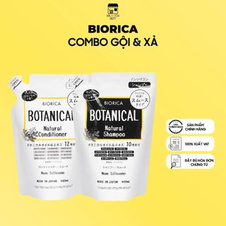 Combo Dầu Gội + Xả Táo Đen Biorica Botanical Natural (400ml x2)