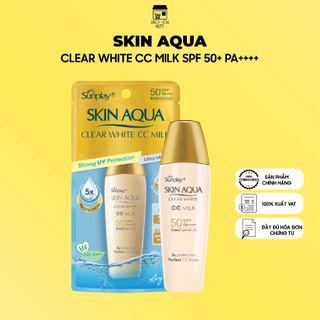 Sữa Chống Nắng Sunplay Dưỡng Da Tạo Nền Sáng Mịn Clear White CC Milk (25g)