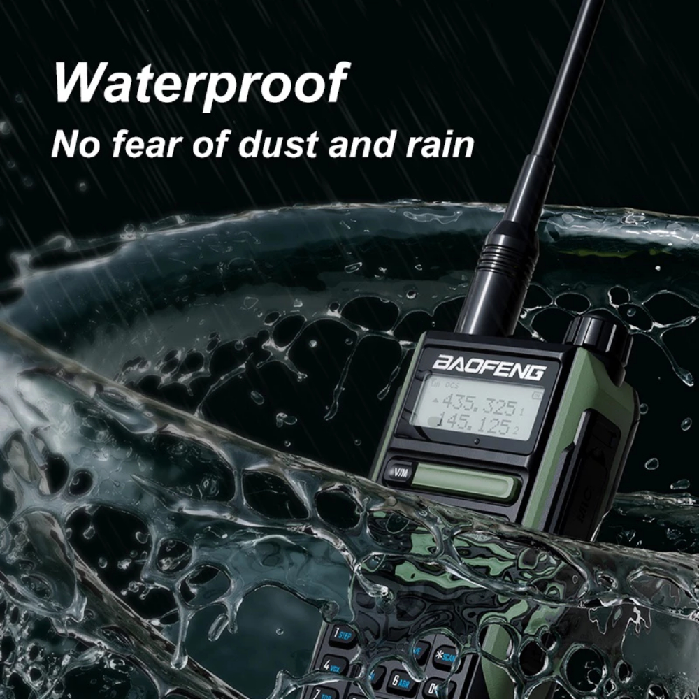 Bộ Đàm Baofeng UV-16R Pro Kết Nối 2 Chiều, Chống Thấm Nước IP68, Bao Gồm Đầy Đủ Phụ Kiện Đi Kèm