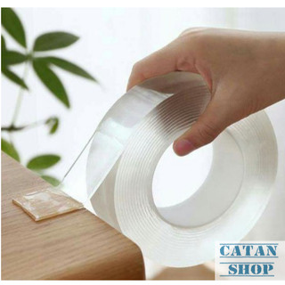 Băng dính 2 mặt siêu dính Nano trong suốt dính mọi bề mặt siêu tiện lợi, Băng keo NANO 2 Mặt 3m