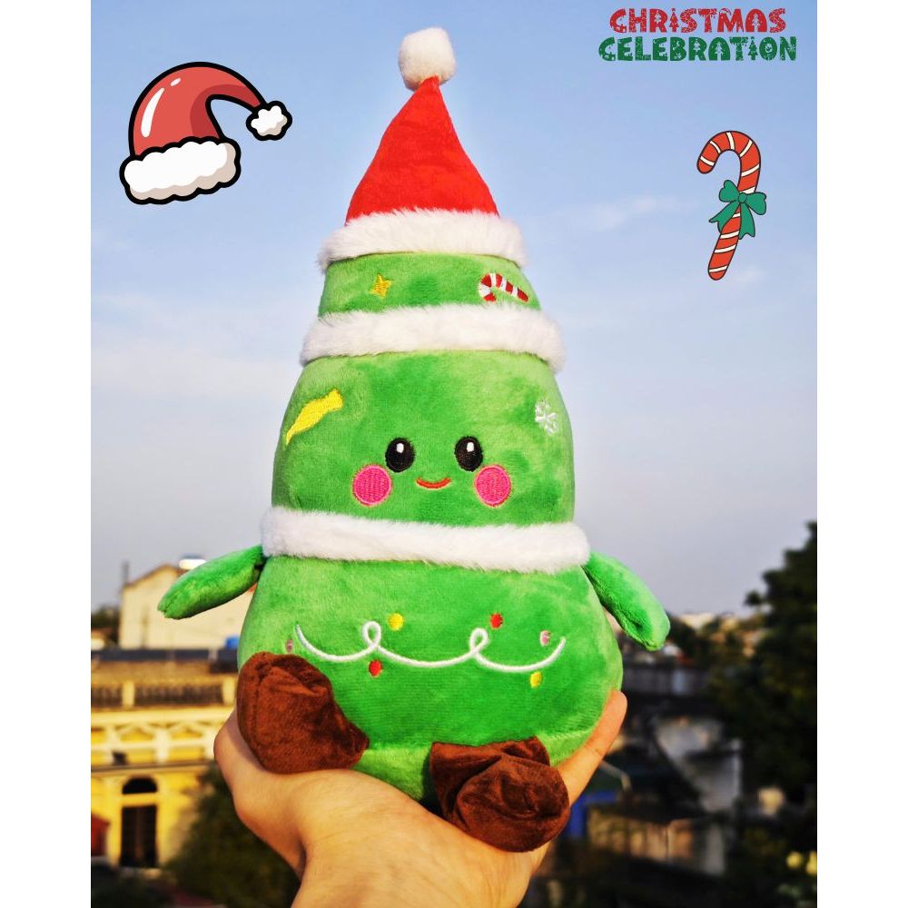 Gấu Bông Giáng Sinh Ông Già Noel, Người Tuyết, Cây Thông, Tuần Lộc Làm Quà Tặng Cho Người Thân,Trang Trí Noel