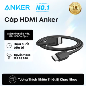 Anker HDMI Cable 8K@60Hz, 6FT Ultra HD 4K@120Hz HDMI Cord,48 Gbps Certified Ultra High-Speed A8742