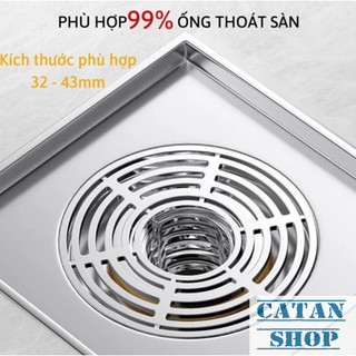 Nắp Chặn Mùi Cống, Nắp Chặn Cống Thoát Nước Sàn Chất Liệu Thép Không Gỉ Cao Cấp Ngăn Mùi Côn Trùng