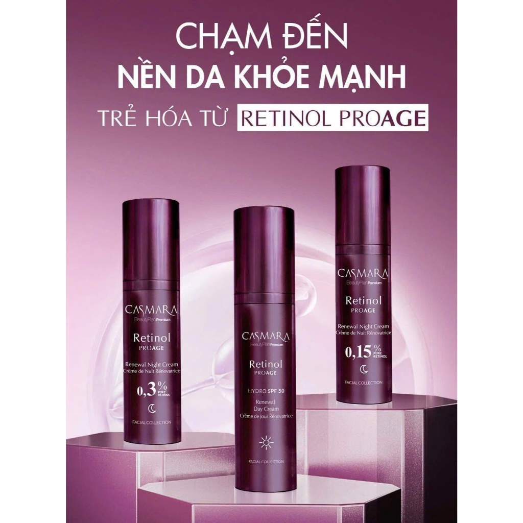 Kem dưỡng ngừa lão hóa ngày và đêm Retinol Casmara Proage Renewal