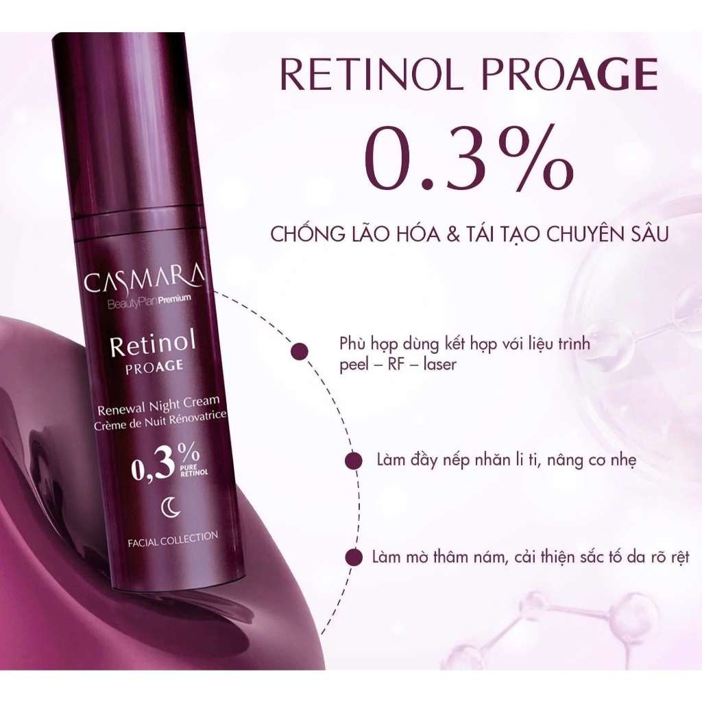 Kem dưỡng ngừa lão hóa ngày và đêm Retinol Casmara Proage Renewal