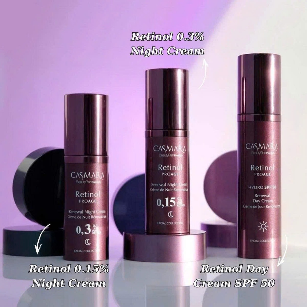 [Chính Hãng] Kem Dưỡng Hỗ Trợ Trẻ Hóa Làn Da CASMARA PROAGE RETINOL RENEWAL CREAM COLLECTION