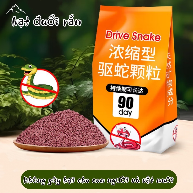 Bột đuổi rắn Snake (Dạng Hạt) Không Bị Trôi Khi Trời Mưa - Hiệu Quả 90 Ngày an toàn cho người và vật nuôi