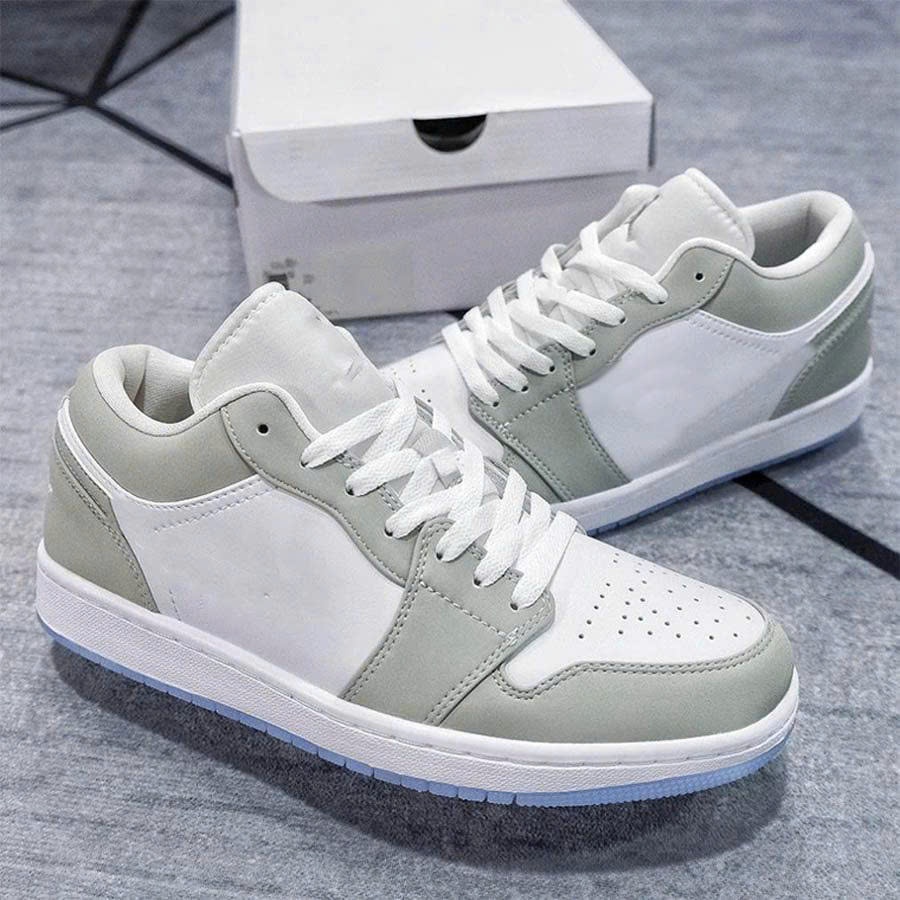 Giày Thể Thao Màu Xám Đế Xanh, Giày Sneaker Nam Nữ Thời Trang Dễ Phối Đồ Full Size.