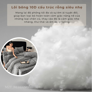 Chăn lông thỏ M2T BEDDING phiên bản Premium - sang trọng quý phái cân nặng 4,5kg kích thước 2mx2m3