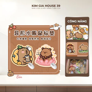 Lót chuột máy tính hình chuột cappy dễ thương , Miếng lót chuột máy tính