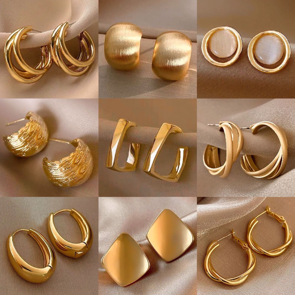 Bông tai mạ vang sang trọng, thanh lịch dễ phối