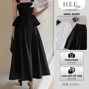 H.E.E - Chân váy nữ xếp ly Mika Skirt dáng dài xoè nhẹ form chuẩn, tôn dáng