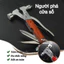 Búa Cứu Hộ Xe Hơi 7 In 1 Đa Năng - Dụng Cụ Thoát Hiểm, Phá Kính Tiện Lợi Nhỏ Gọn