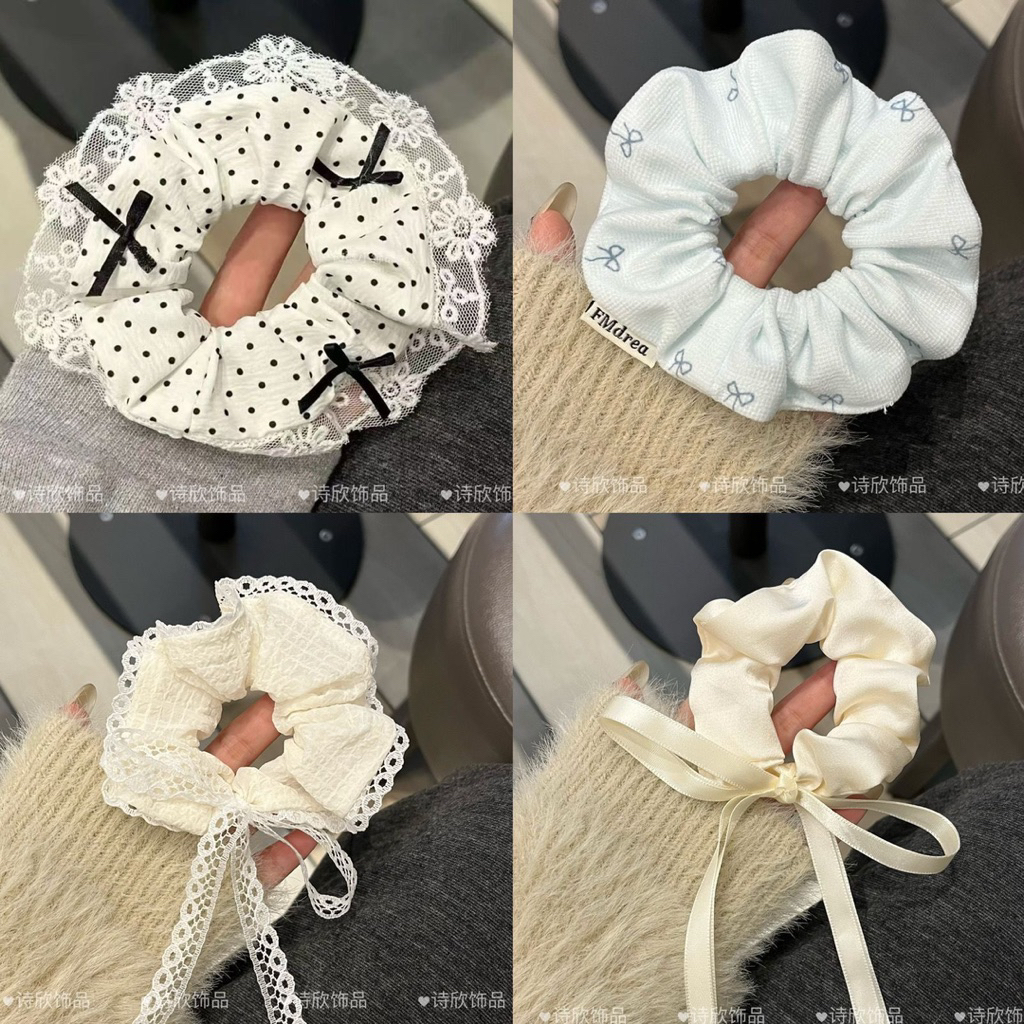 Dây cột tóc srunchies xinh xắn dễ thương