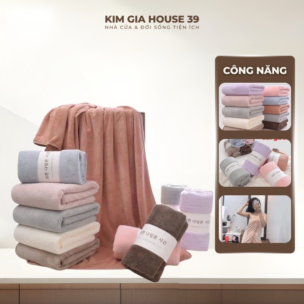 🔥SỶ🔥 KHĂN TẮM HÀN QUỐC SIZE 70X140CM, SIÊU MỀM MỊN, NHIỀU MÀU SIÊU ĐẸP PHÙ HỢP CHO CẢ NGƯỜI LỚN VÀ TRẺ EM
