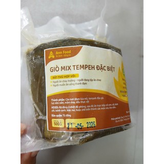 GIÒ/ CHẢ CHAY MIX TEMPEH ĐẶC BIỆT 500GR - KO CHẤT BẢO QUẢN - HỎA TỐC TẠI TPHCM