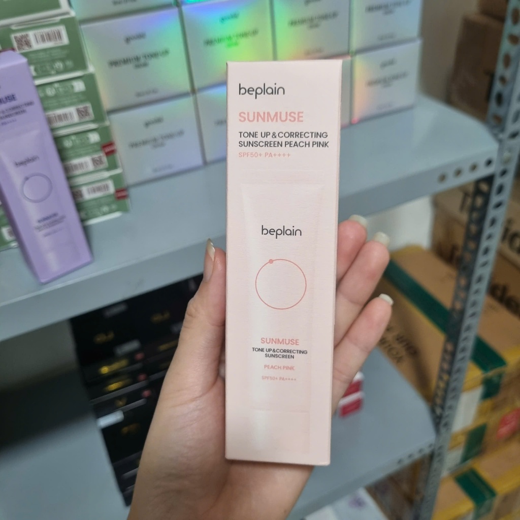 Kem Chống Nắng Beplain Sunmuse Tone Up & Correcting/ Sunmuse Mineral/ Matte/Peach Pink/Mild Green Sunscreen SPF50+ 50ml