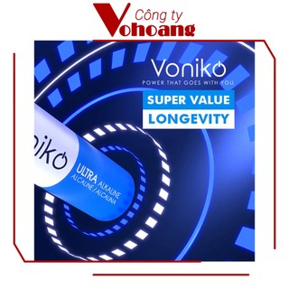 Pin đại D Voniko Alkaline thương hiệu Mỹ chính hãng, điện áp 1.5V, tương thích mọi thiết bị