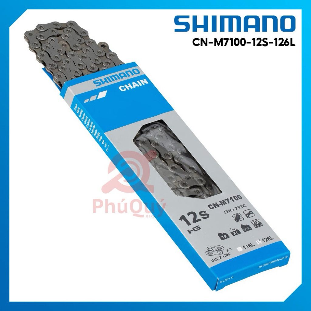 Sên M7100  Shimano Hàng Hộp 126L 12sp CÓ KHÓA SÊN