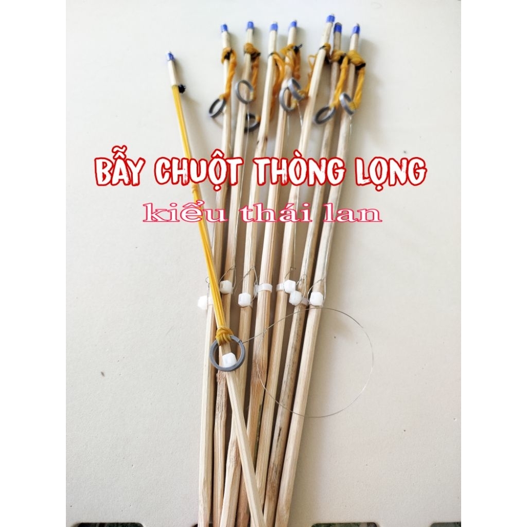 combo 5 cây bẫy chuột dây cáp thòng lọng kiểu thái lan siêu nhạy