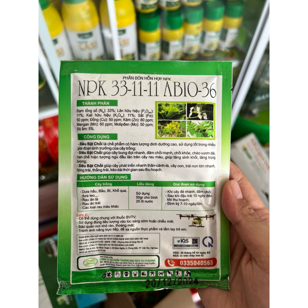 Siêu bật chồi chống nghẽn đầu lân gói 50g